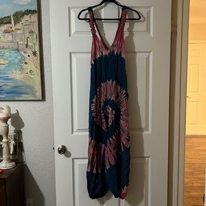 Hippie drop crotch onesie - unisex - OS tie dye